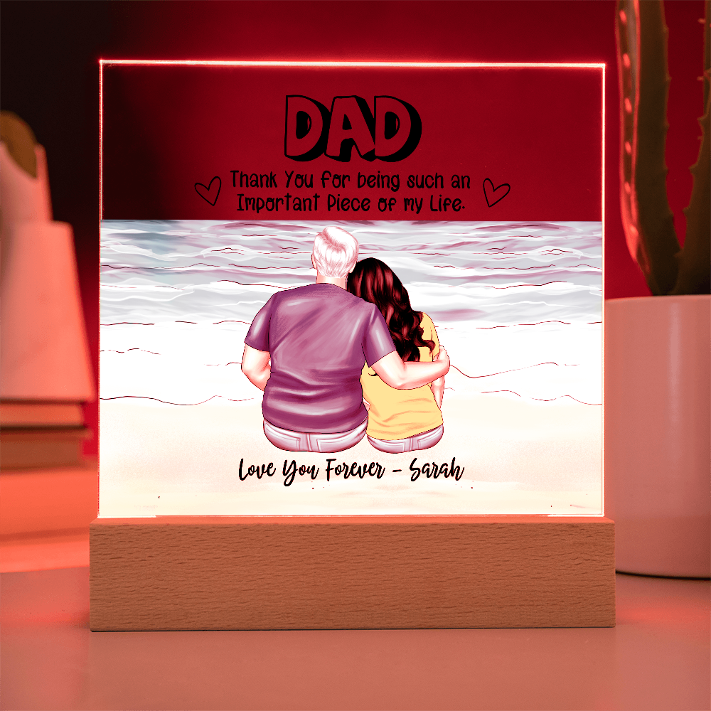 Dad You Are An Important Piece - Acrylic Square Plaque