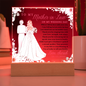 Mother In Law Wedding Printed Square Acrylic Plaque