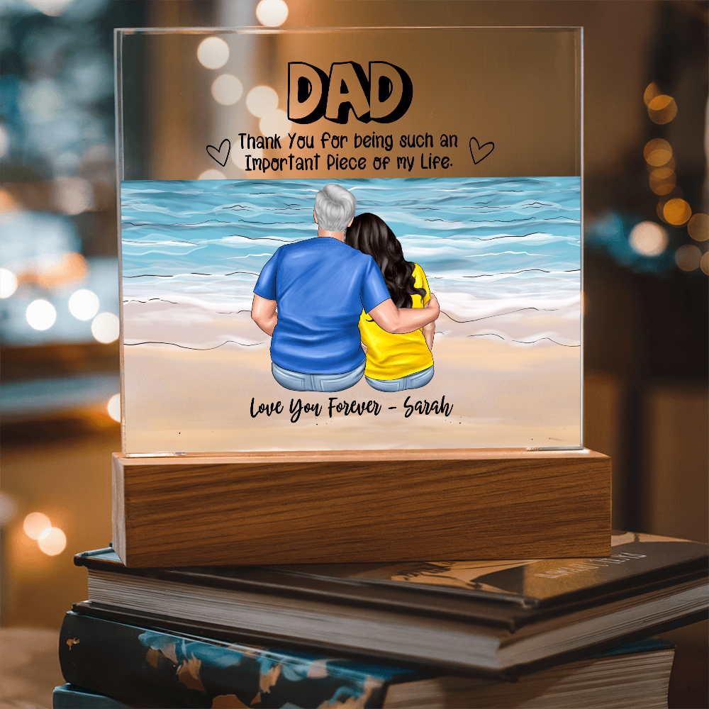 Dad You Are An Important Piece - Acrylic Square Plaque