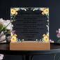 Marriage Prayer Printed Circle Acrylic Plaque