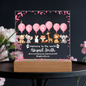 Welcome To The World Baby Girl Balloon Plaque
