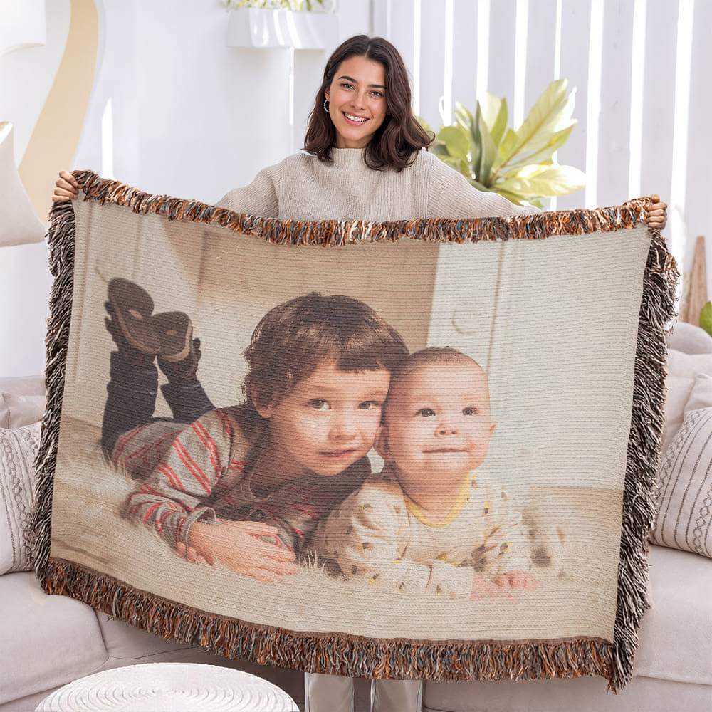 Photo Heirloom Woven Blanket (Landscape)