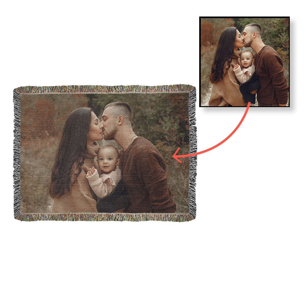 Photo Heirloom Woven Blanket (Landscape)