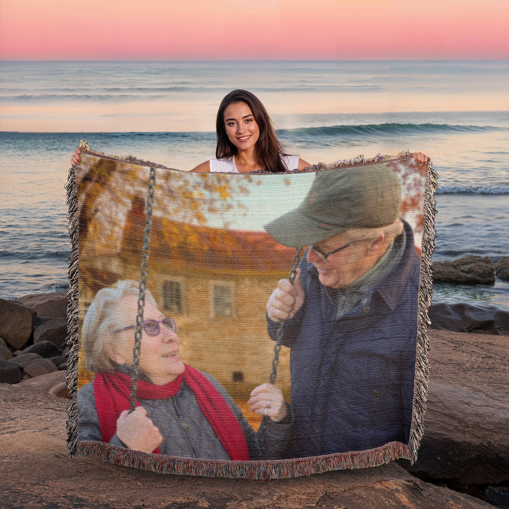 Photo Heirloom Woven Blanket (Landscape)