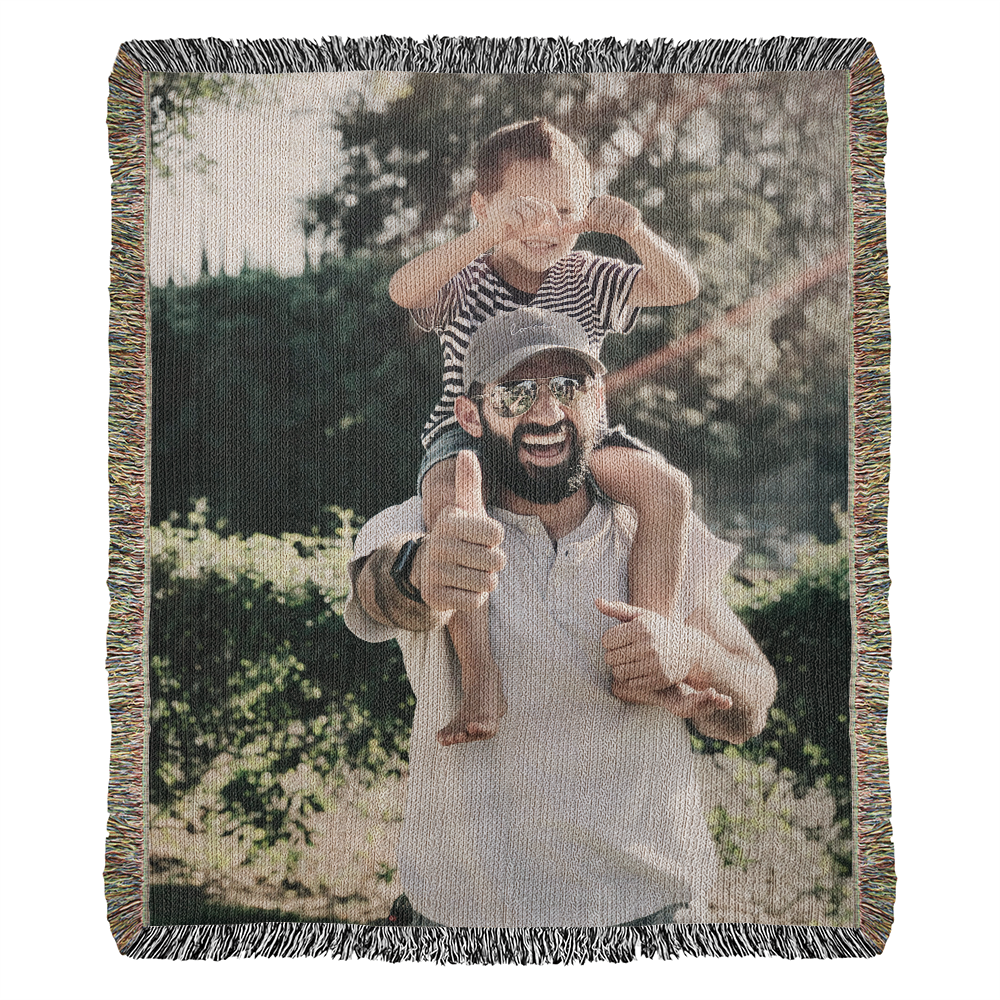 Photo Heirloom Woven Blanket (Portrait)
