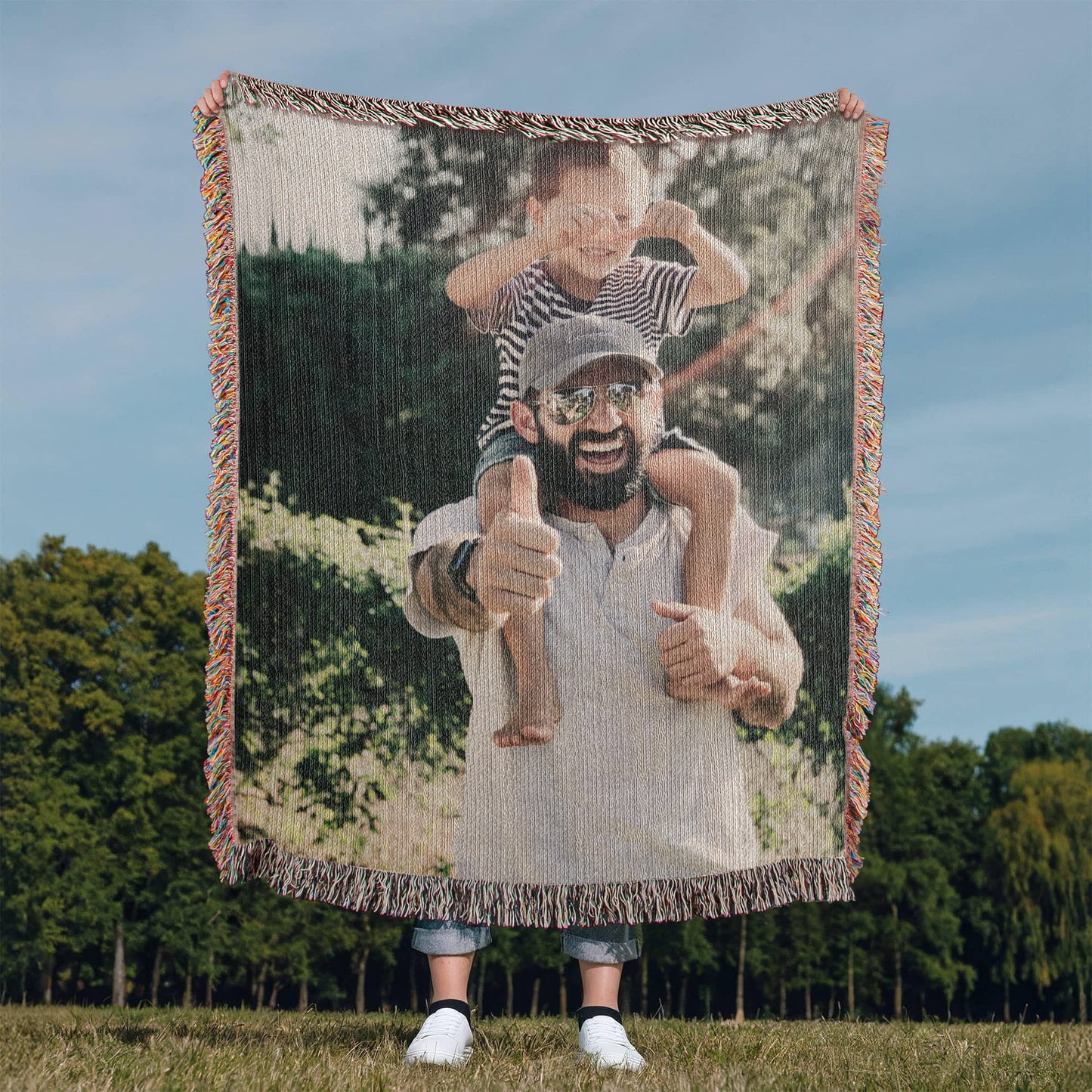 Photo Heirloom Woven Blanket (Portrait)