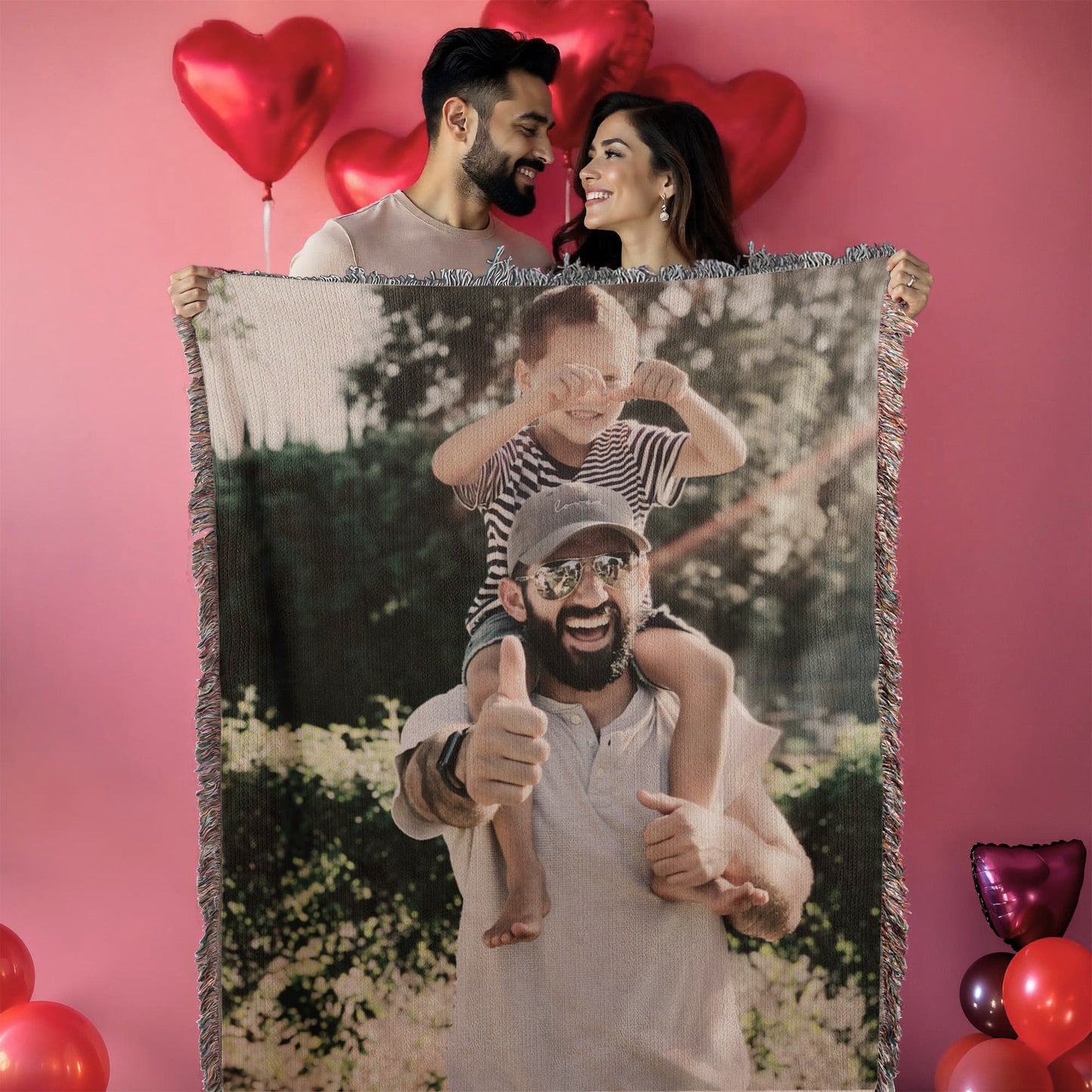 Photo Heirloom Woven Blanket (Portrait)