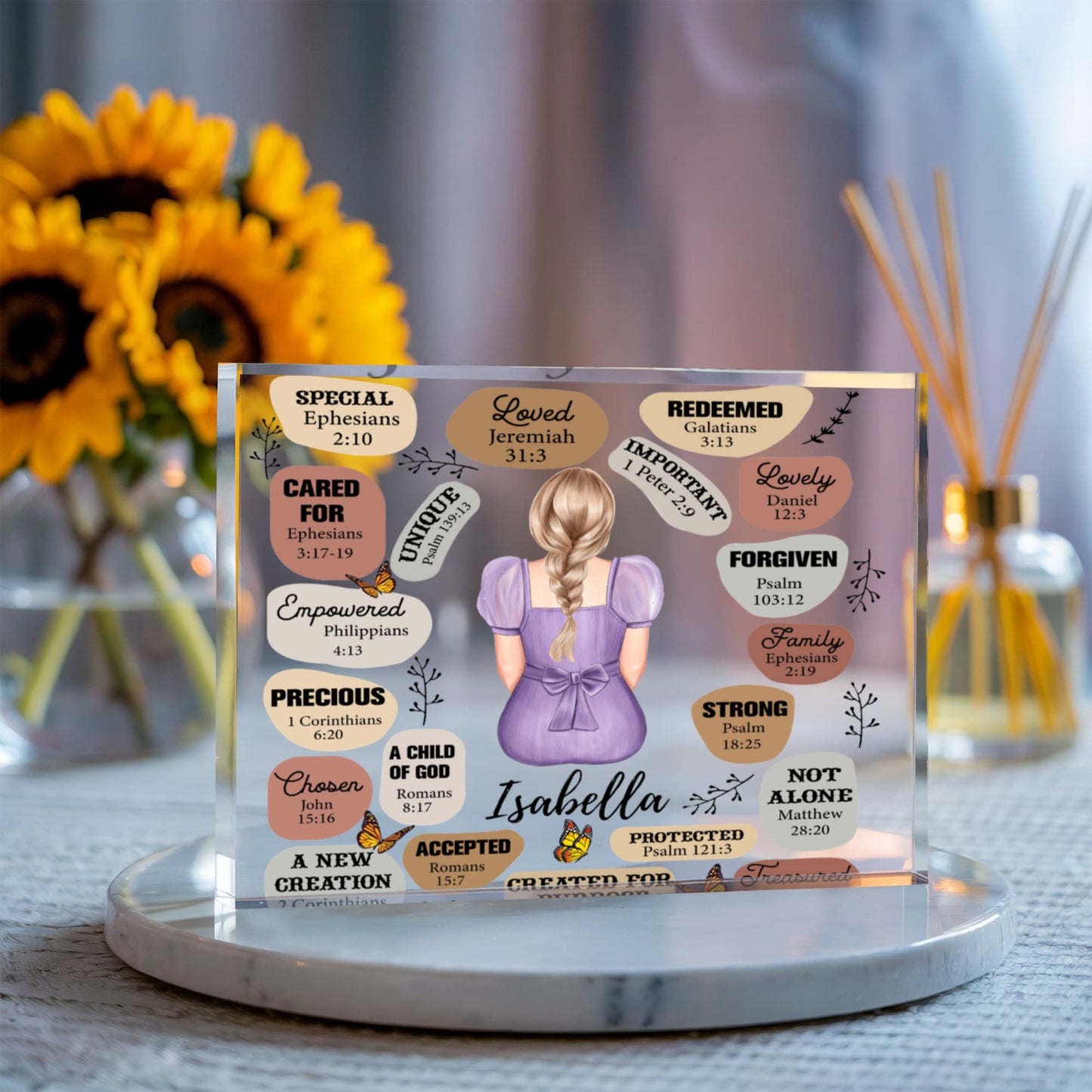 God Says I Am Acrylic Plaque Revised