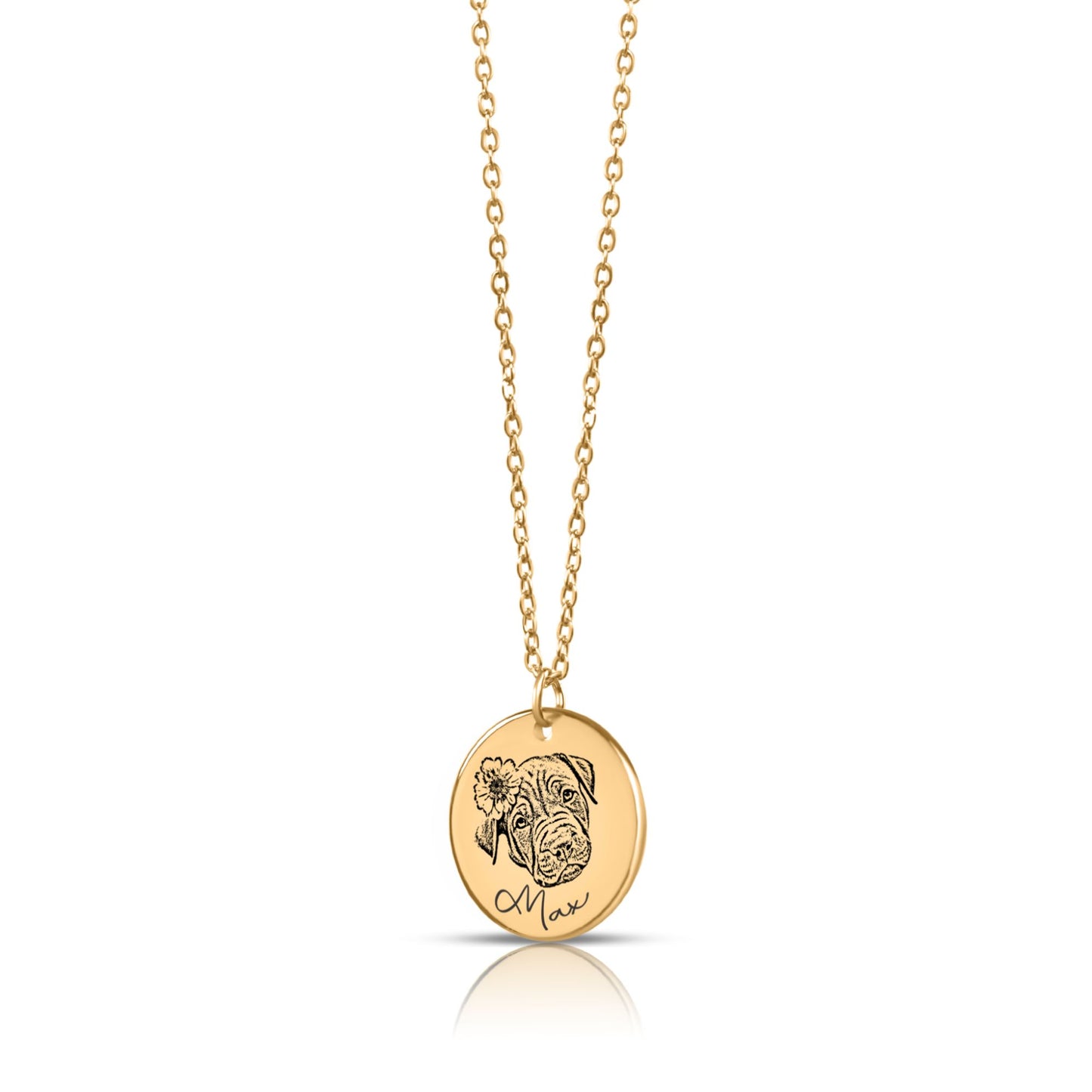 Pet Memorial Portrait Necklace