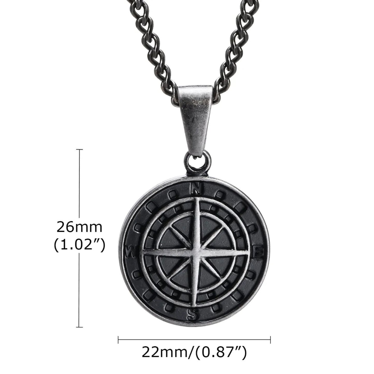 To My Soulmate Engraved Compass Necklace, Greatest Catch Valentine's Day Fisherman Gift, Long Distance Gift, Fishing Gifts For Men