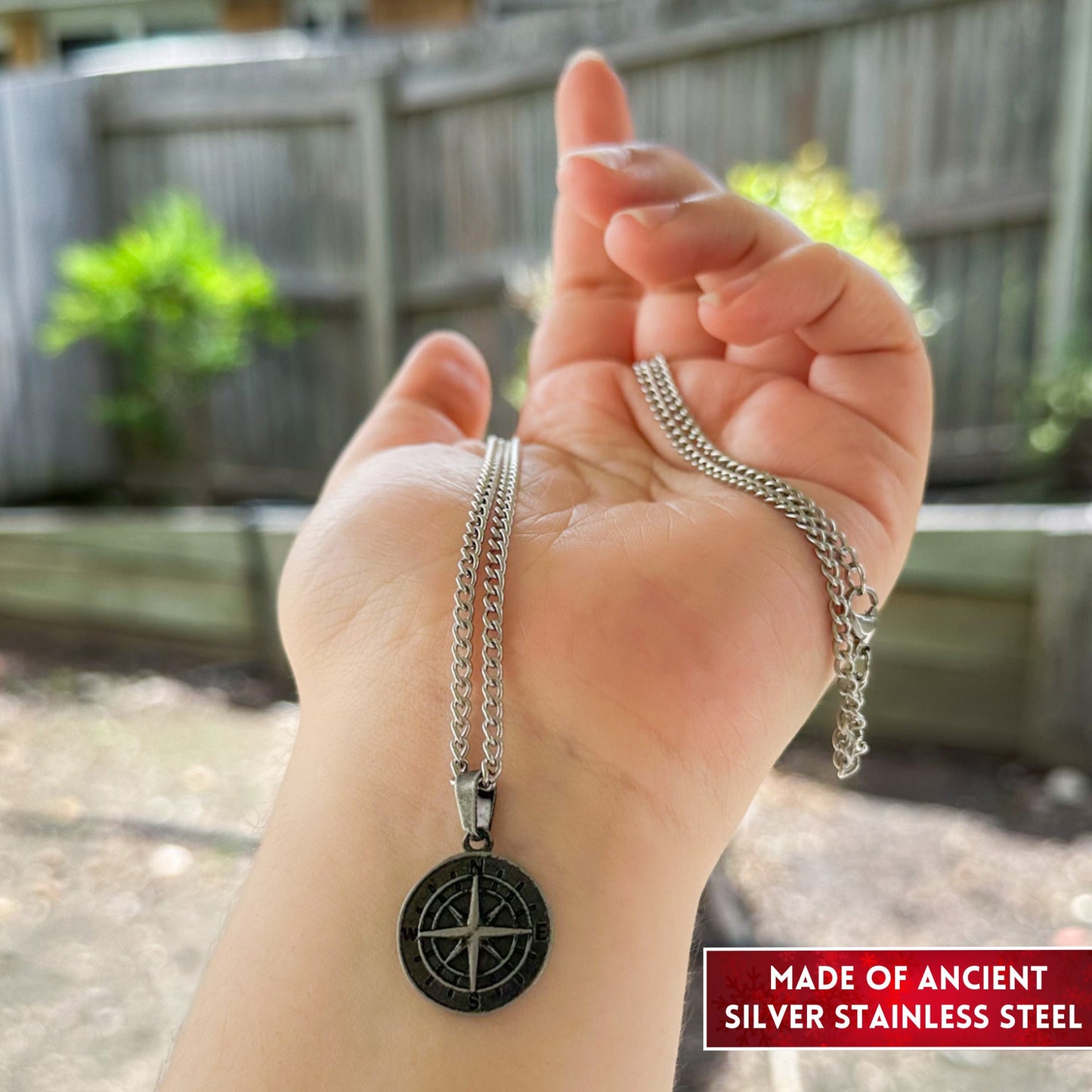 To My Soulmate Promise Necklace, Meaningful Gifts For Him, Custom Compass Necklace Birthday Gift For Boyfriend, Finance and Husband