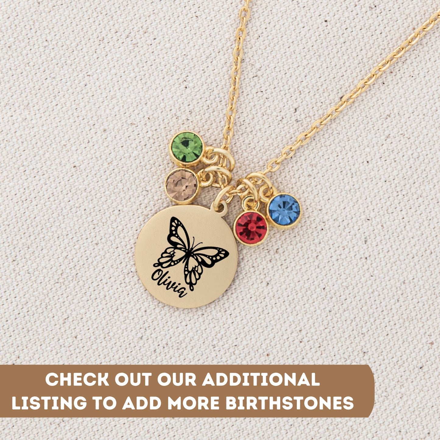 Personalized Necklace For Mom, Mom Butterfly Necklace, Funny Gift For Mom, Mom Jewelry, Mom Necklace With Kids Names, Mom Gift From Daughter