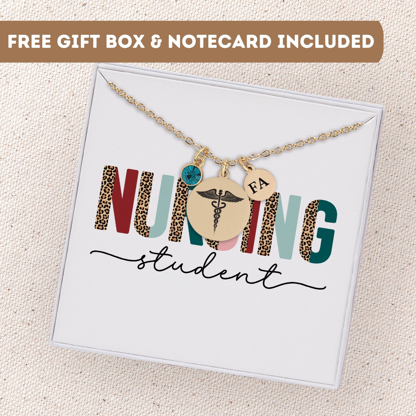 Nursing Student Necklace, RN Nurse Gift, Gift For Nursing Student, Medical Students Gift, Nurse Graduation Gift, Nurse Pendant, Nurse Charm