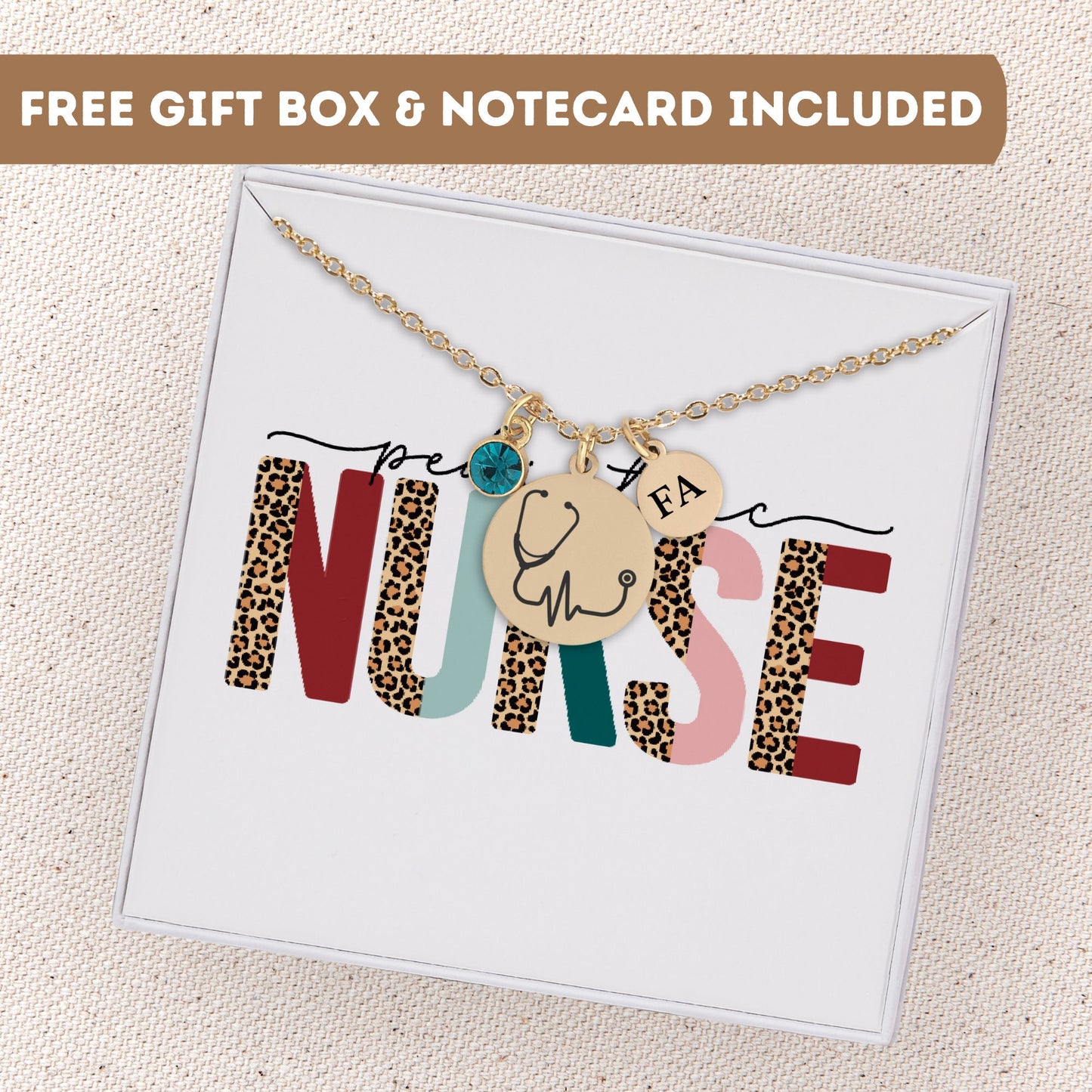 Pediatric Nurse Necklace, Gift For Pediatric Nurse, Nurse Week, Nurse Gift, Stethoscope Gift, Nurse Graduation, Nurse Pendant, Nurse Charm