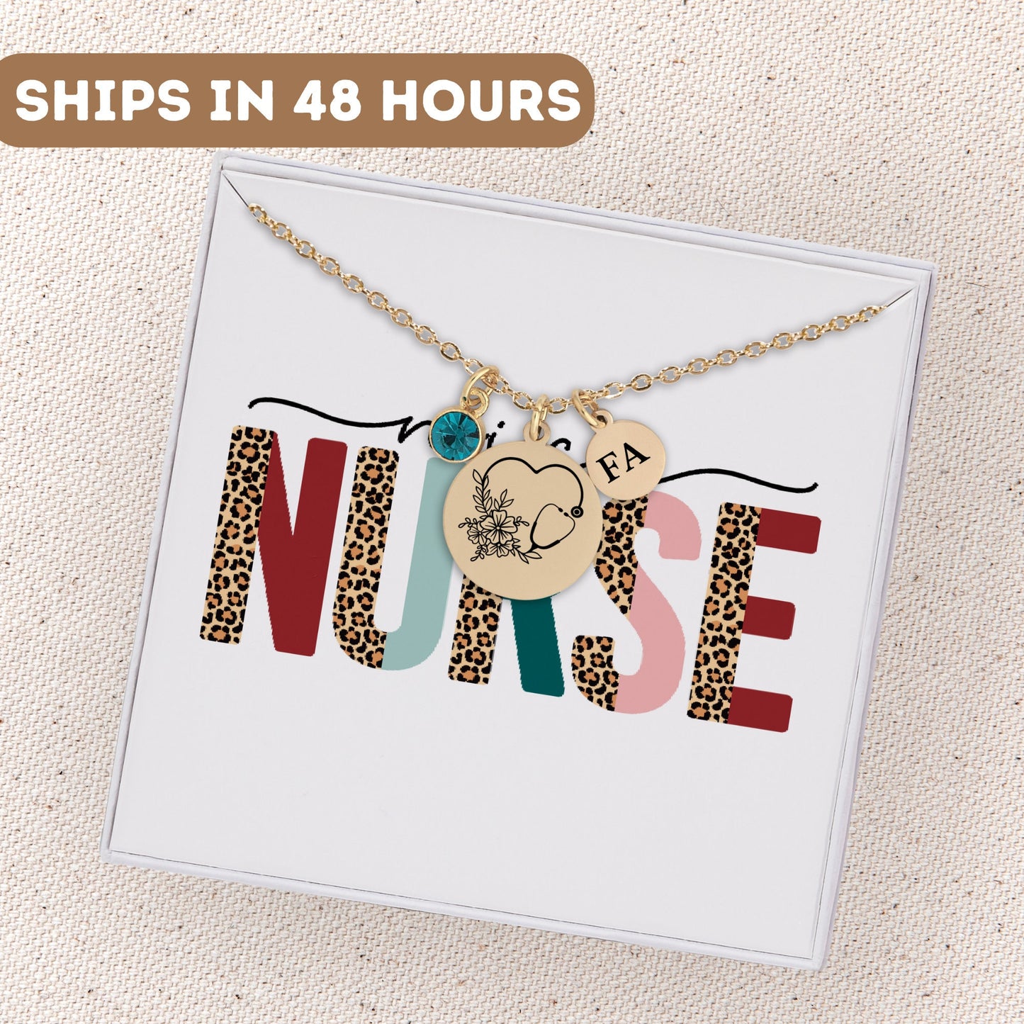 Nicu Nurse Necklace, RN Graduation Gift, Nurse Gift, Nurse Jewelry, Rn Necklace, Nurse Charm, Stethoscope Gift, Nurse Pendant, Nurse Charm