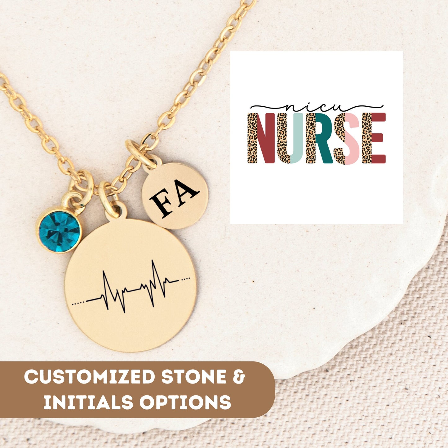 Nicu Nurse Necklace, Nurse Jewelry, Nurse Charm, Cute Nurse Gift, Nursing Graduation Gift, Nurse Appreciation Gift, Nurse Pendant, RN Gift