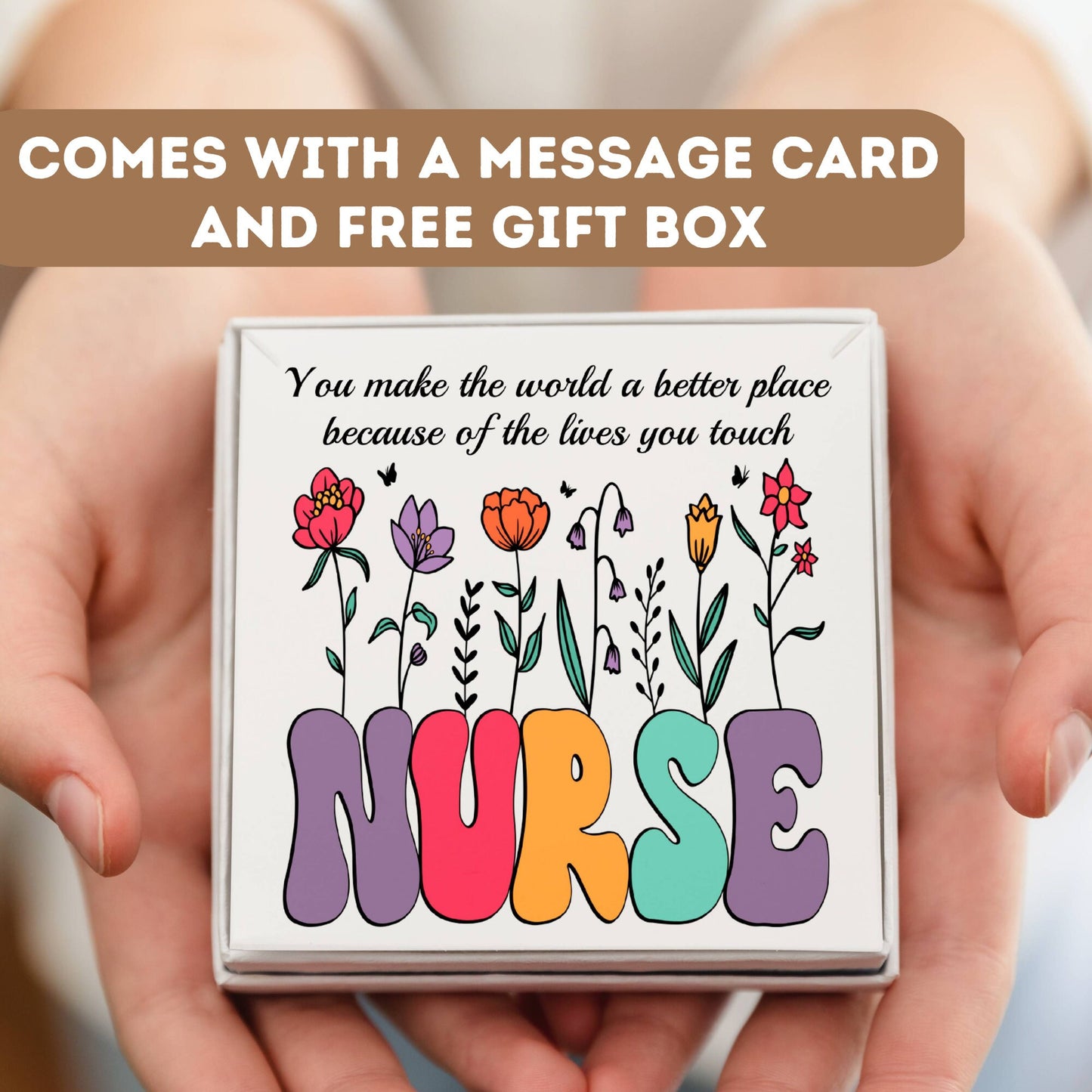 Personalized Nurse Necklace, Nurse Stethoscope Charm, Nurse Gift, Floral Nurse Gift, Nurse Graduation, Necklace For Nurses, Nurse Pendant