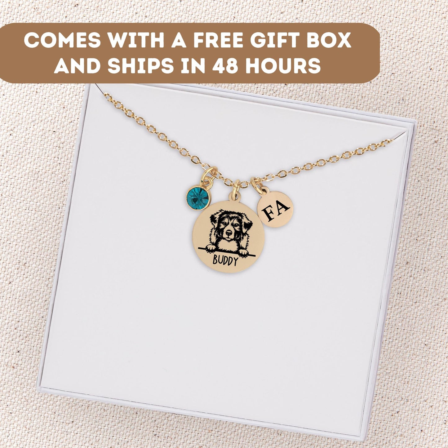 Personalized Dog Name Necklace, Custom Dog Pendant, Pet Loss, Dog Memorial Gift, Dog Charm, Dog Name Necklace, Dog Mom Necklace, Pet Name