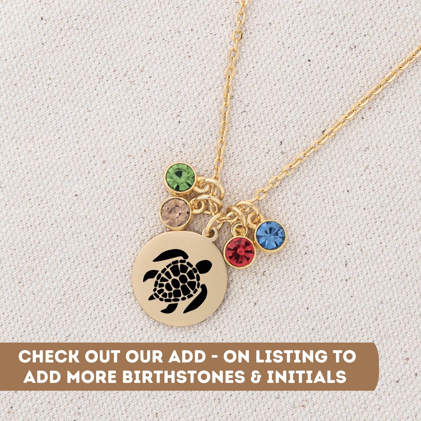 Personalized Dainty Turtle Necklace, Turtle Pendant, Silver Turtle Necklace, Gold Turtle Charm, Sea Turtle Necklace, Sea Turtle Jewelry Gift