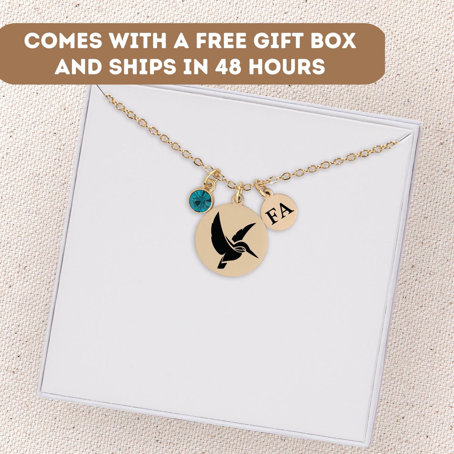Personalized Kingfisher Necklace, King fisher Necklace, Kingfisher Jewelry, Little Kingfisher Charm Gift, Tiny Kingfisher Pendant Necklace