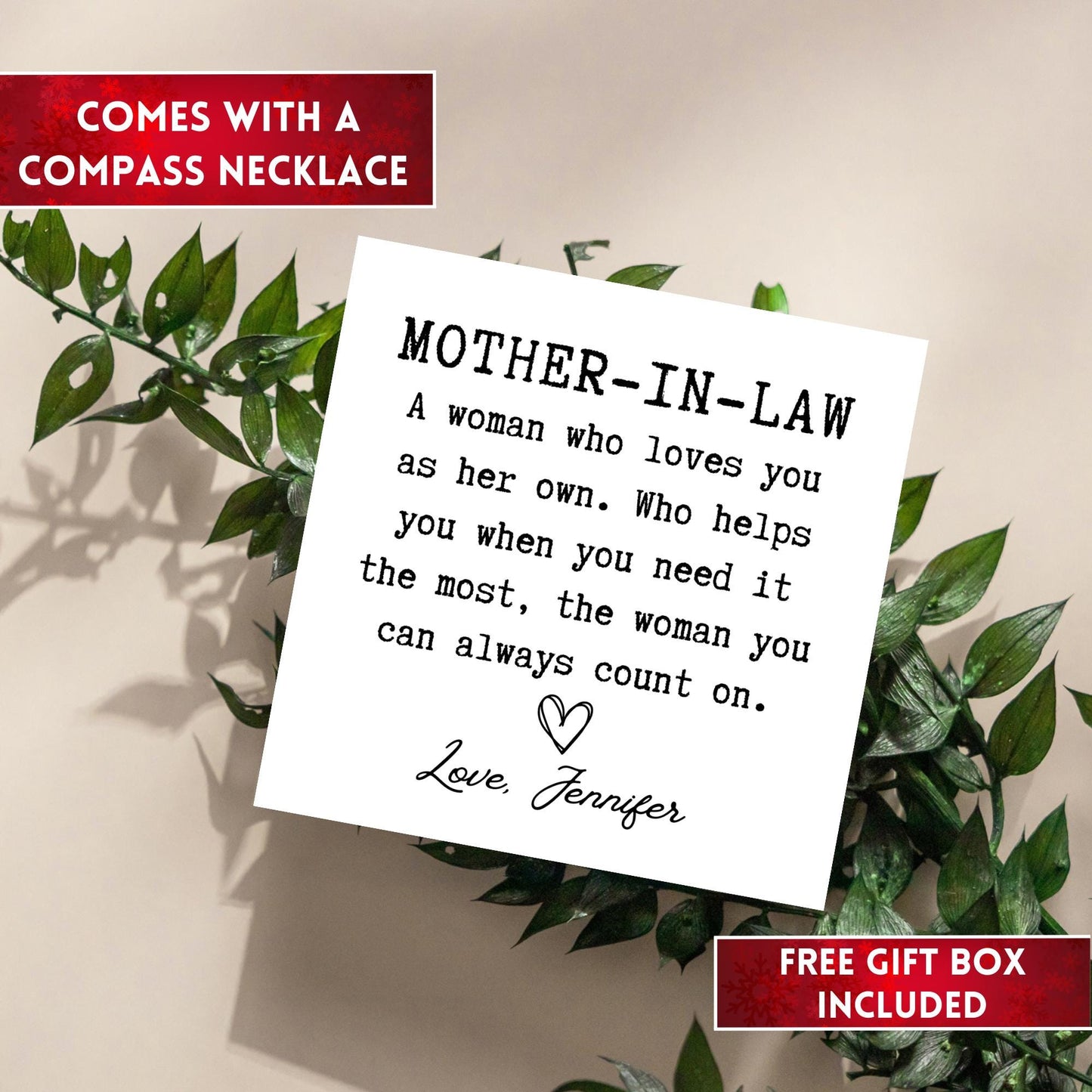 Mother In Law Gift From Bride Compass Necklace, Mother In Law Birthday Gift, Mother In Law Necklace, Gift For Mother In Law Wedding Gift