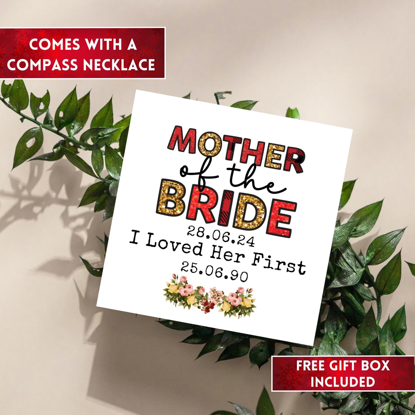 Mother of the Bride Gift Compass Necklace, Mother In Law Gift, Mother In Law Wedding Gift, Mother In Law Birthday Gift For Mother In Law
