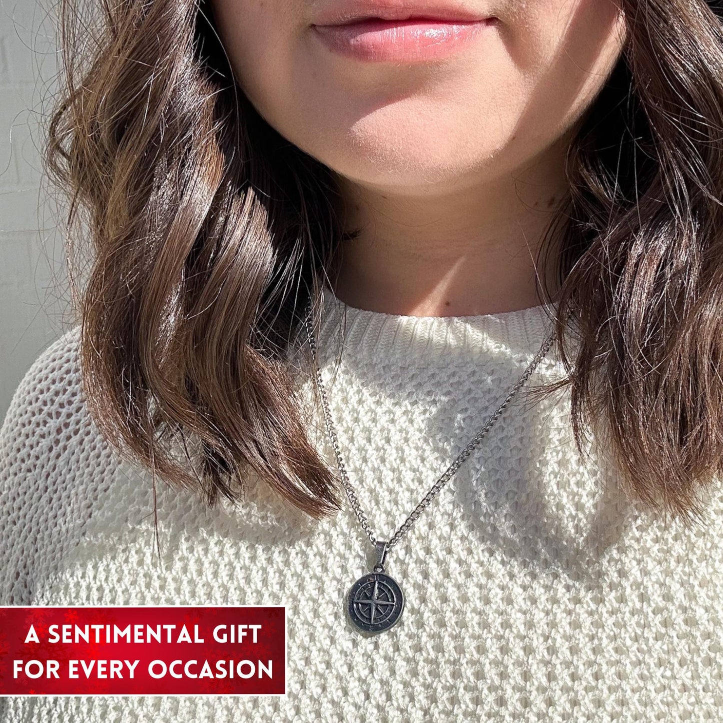 Wife Necklace Compass Necklace, Wife Birthday Gift, Wife Birthday Gift, Funny Wife Gift, Wife Anniversary Gift, Wife Anniversary Jewelry