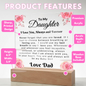 Almost Sold Out - To Dad From Daughter - Acrylic Plaque With Stand