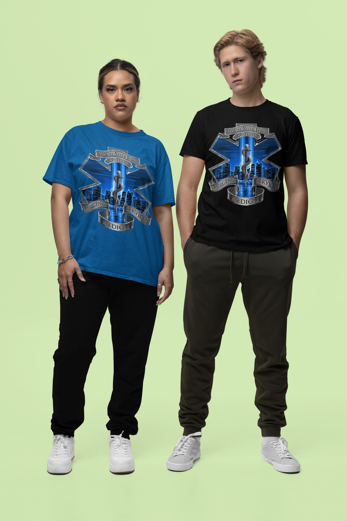 9.11 We Will Never Forget Medical Emergency Services T-Shirt