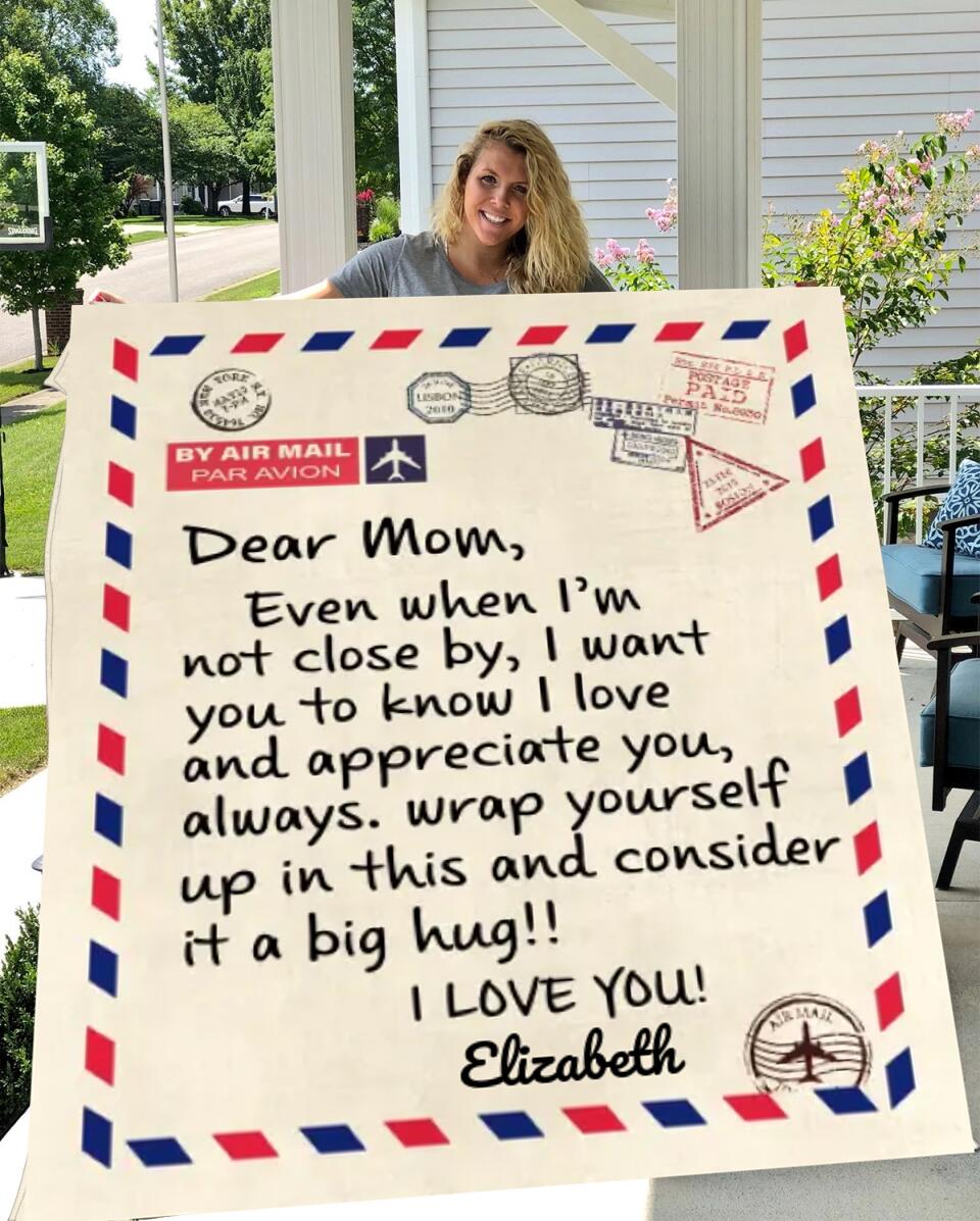 [ALMOST SOLD OUT} - TO MY MOM - I LOVE YOU PERSONALIZED BLANKET