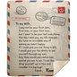 50% OFF SALE - PERSONALIZED TO MY WIFE BLANKET - COZY FLEECE/PREMIUM SHERPA BLANKET