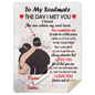50% OFF SALE - PERSONALIZED TO MY SOULMATE BLANKET - COZY FLEECE/PREMIUM SHERPA BLANKET