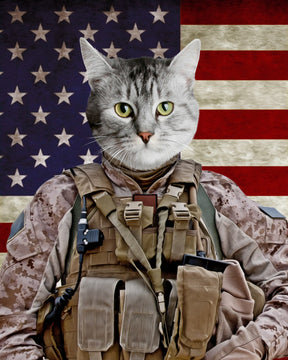 SEE YOUR BELOVED CAT PROTECT YOUR BORDERS ON CANVAS
