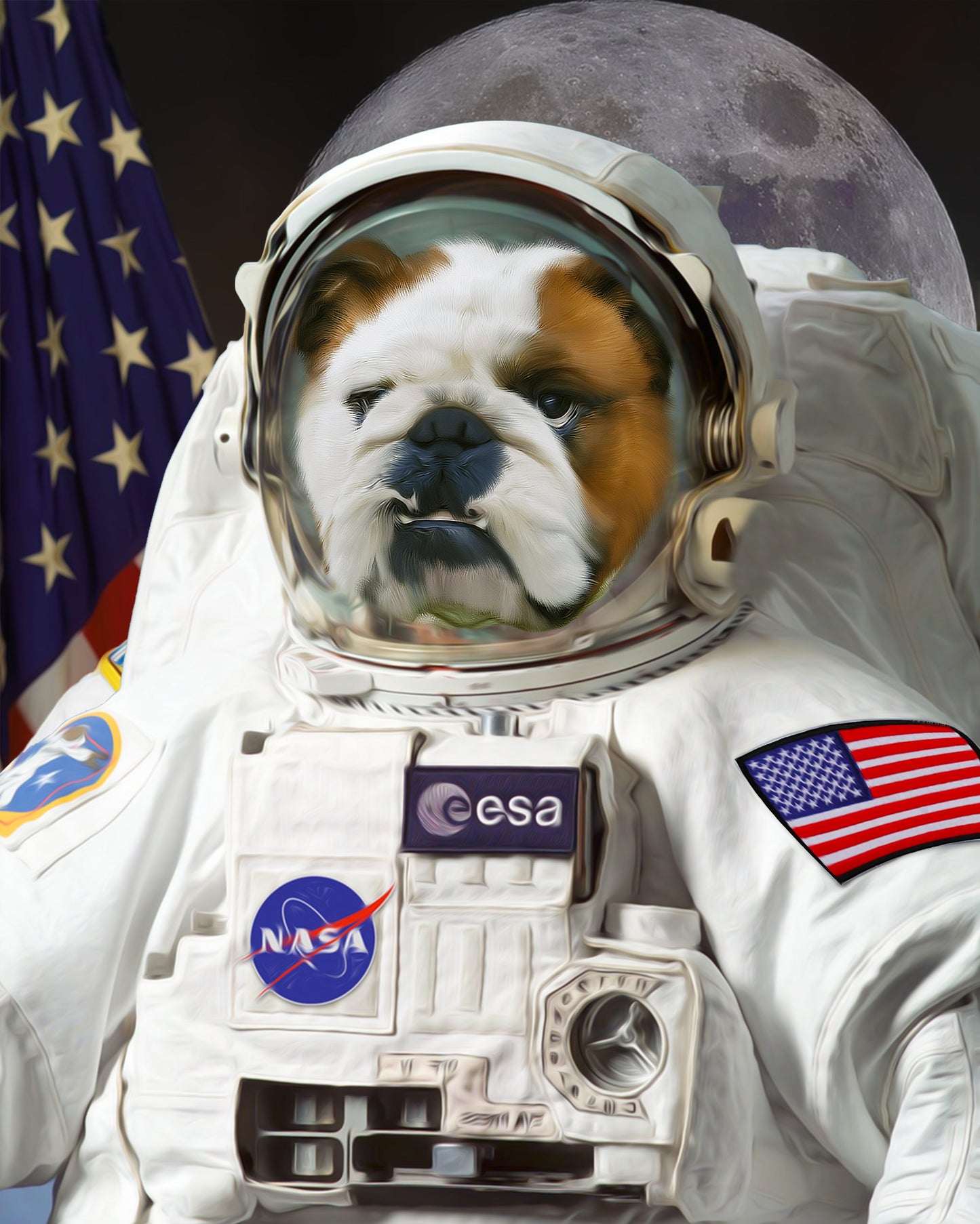 SEE YOUR BELOVED DOG EXPLORE SPACE IN THIS BEAUTIFUL CANVAS