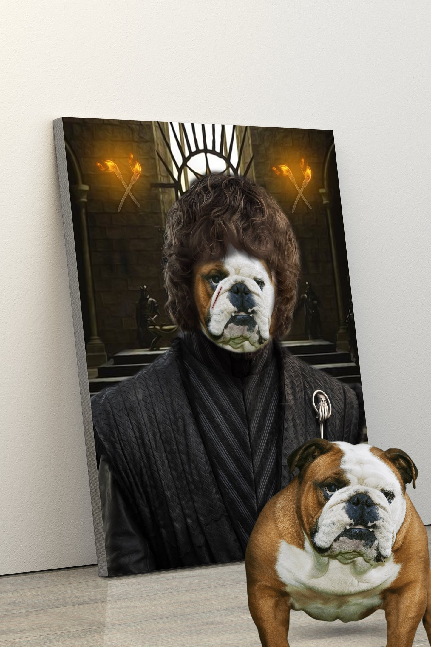 SEE YOUR BELOVED DOG AS TYRION DOGSTER ON CANVAS