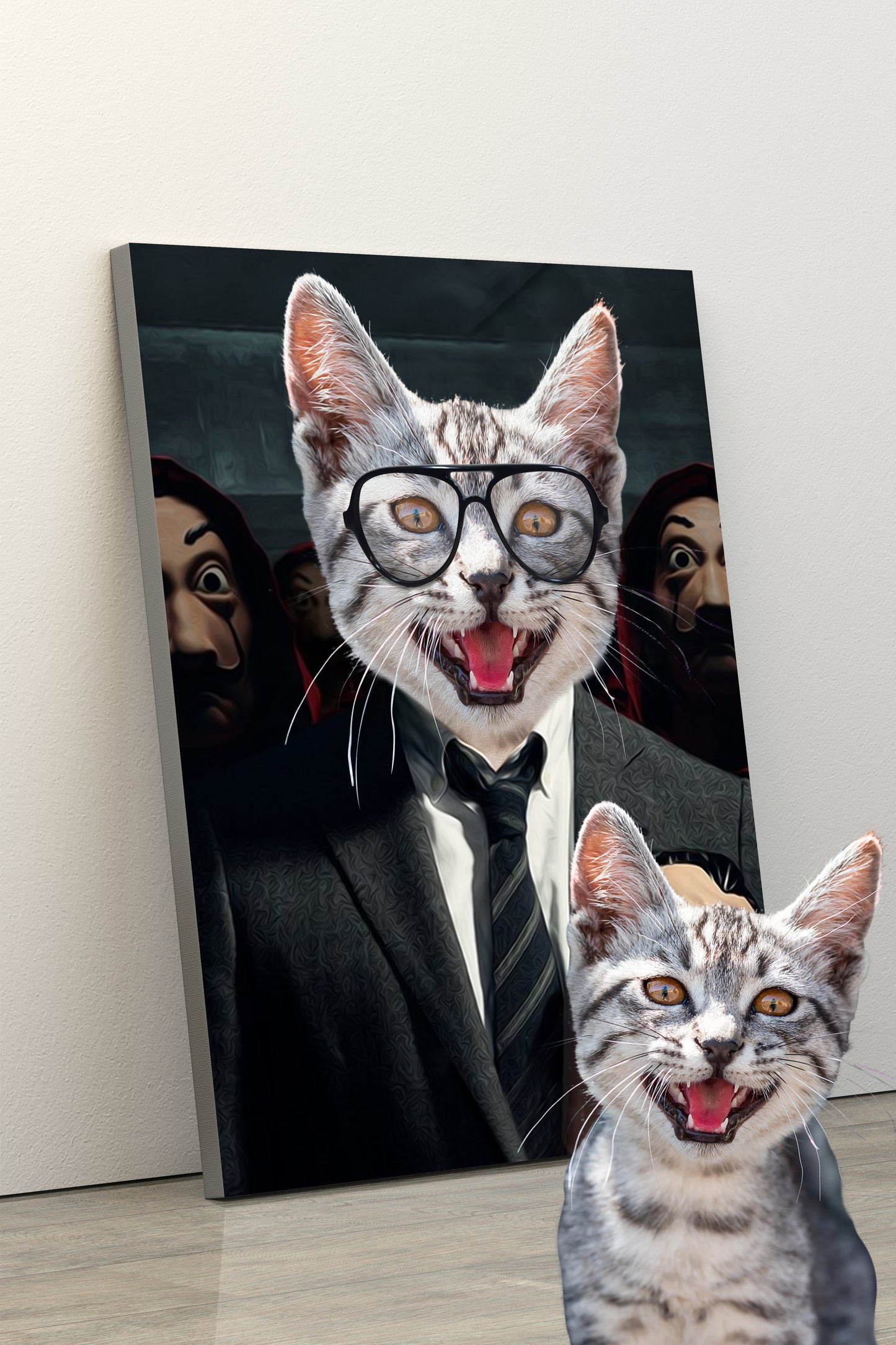 SEE YOUR BELOVED PROFESSOR CAT LEAD A HEIST ON CANVAS