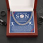 Almost Sold Out - TO MY DEAR SON - CUBAN LINK CHAIN NECKLACE