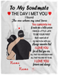 50% OFF SALE - PERSONALIZED TO MY SOULMATE BLANKET- YOU COMPLETE ME - COZY FLEECE/PREMIUM SHERPA BLANKET