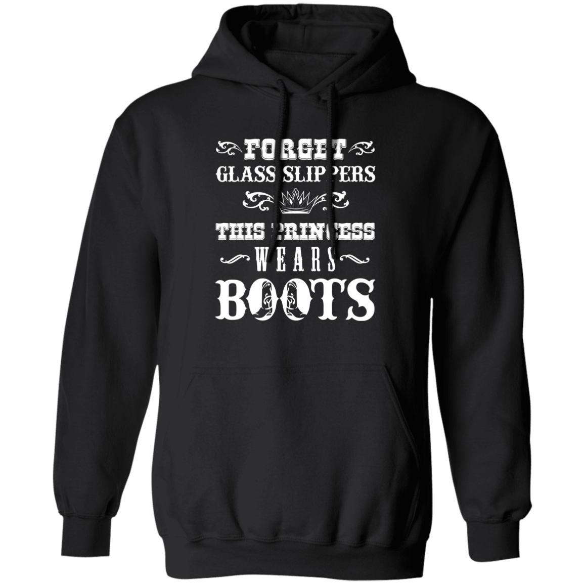Princess Wears Boots Hoodie