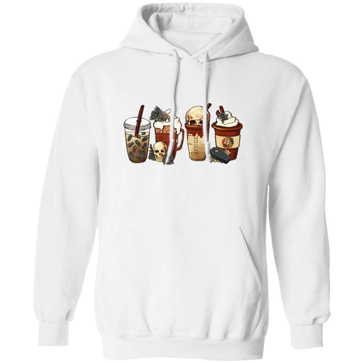Halloween Coffee Shots Pullover Hoodie