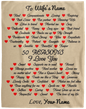 50% OFF SALE - TO MY WIFE - 50 REASONS I LOVE YOU - PERSONALIZED BLANKET - COZY FLEECE BLANKET/ PREMIUM SHERPA BLANKET