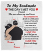 50% OFF SALE - PERSONALIZED TO MY SOULMATE BLANKET- YOU COMPLETE ME - COZY FLEECE/PREMIUM SHERPA BLANKET