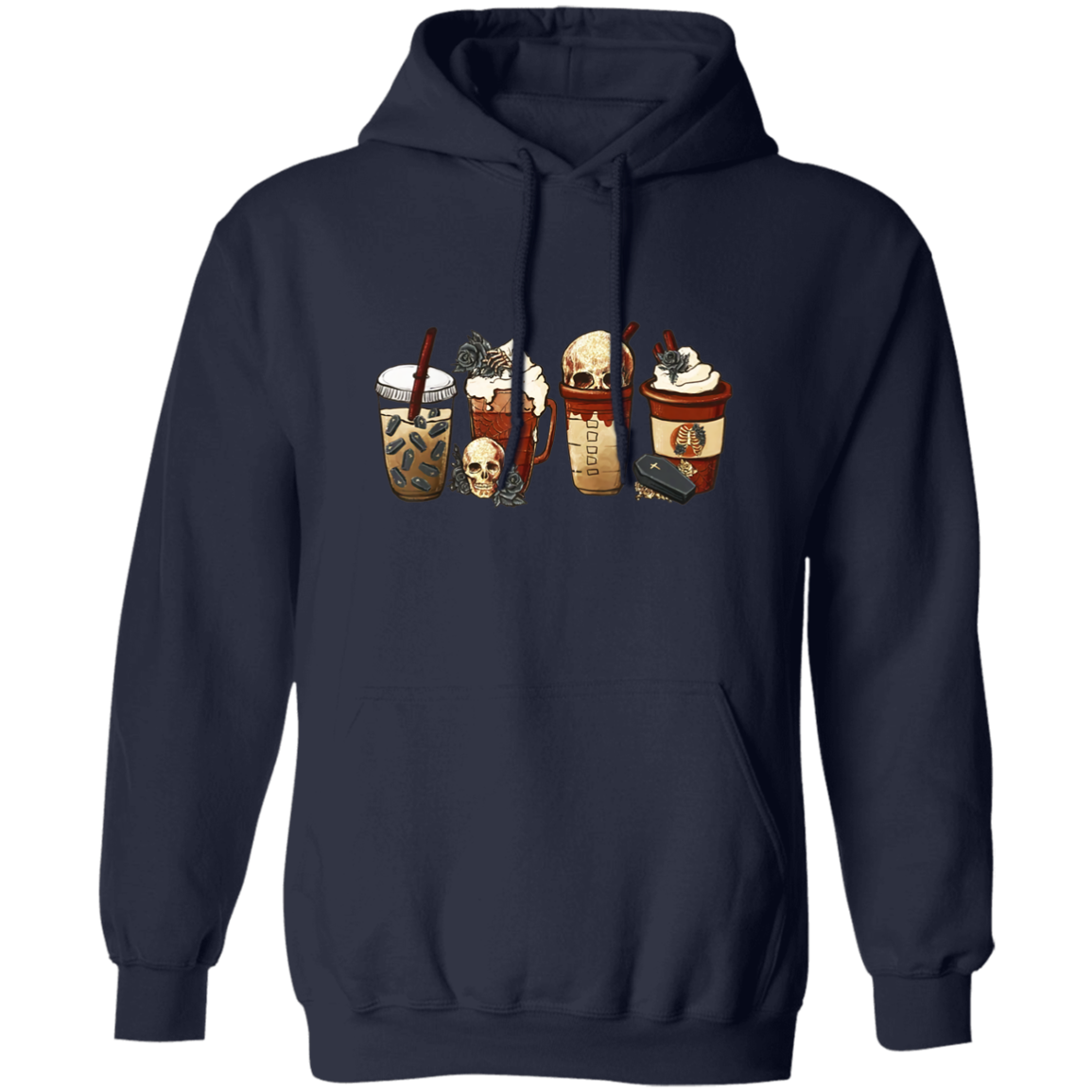 Halloween Coffee Shots Pullover Hoodie