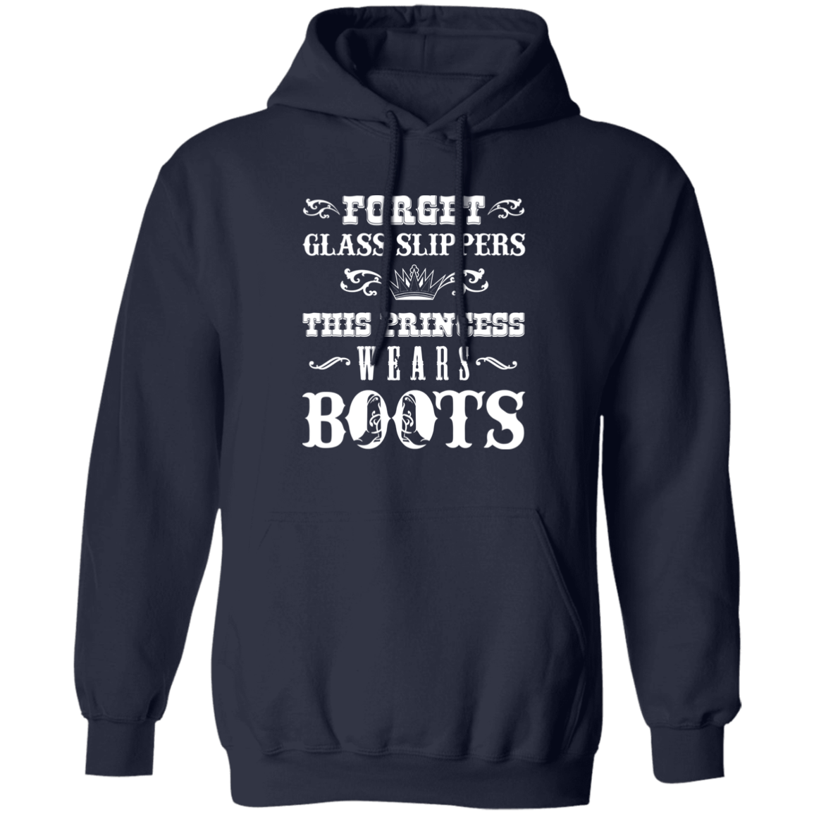 Princess Wears Boots Hoodie