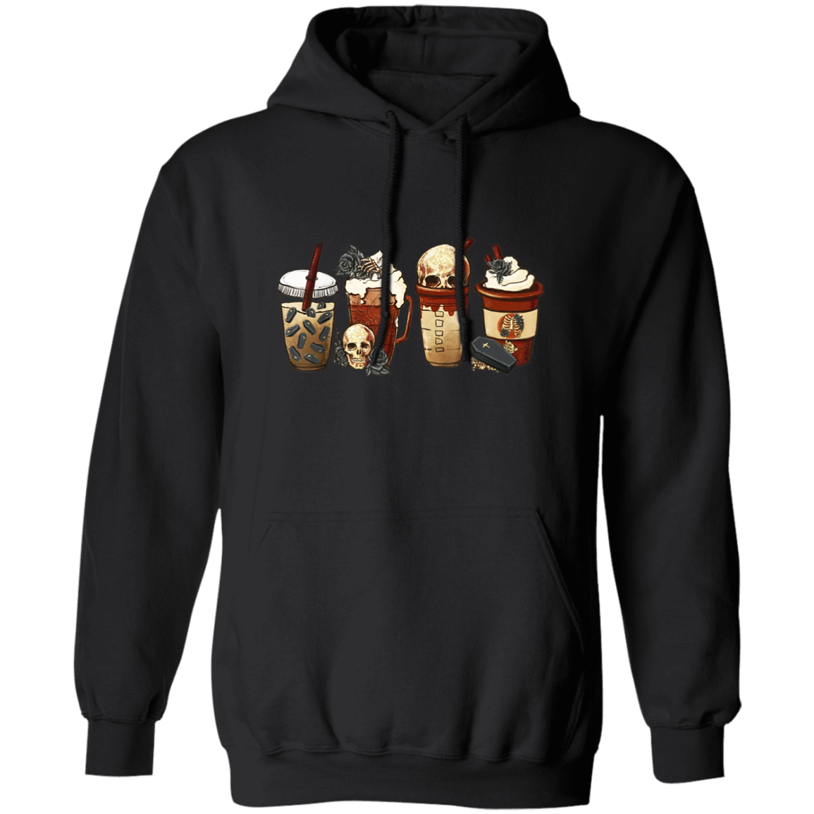 Halloween Coffee Shots Pullover Hoodie