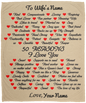 50% OFF SALE - TO MY WIFE - 50 REASONS I LOVE YOU - PERSONALIZED BLANKET - COZY FLEECE BLANKET/ PREMIUM SHERPA BLANKET