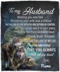 50% OFF SALE - PERSONALIZED TO MY HUSBAND BLANKET - COZY FLEECE/PREMIUM SHERPA BLANKET