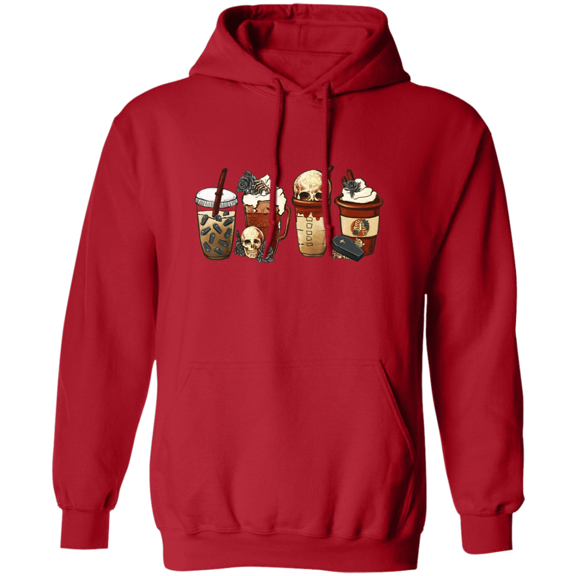 Halloween Coffee Shots Pullover Hoodie
