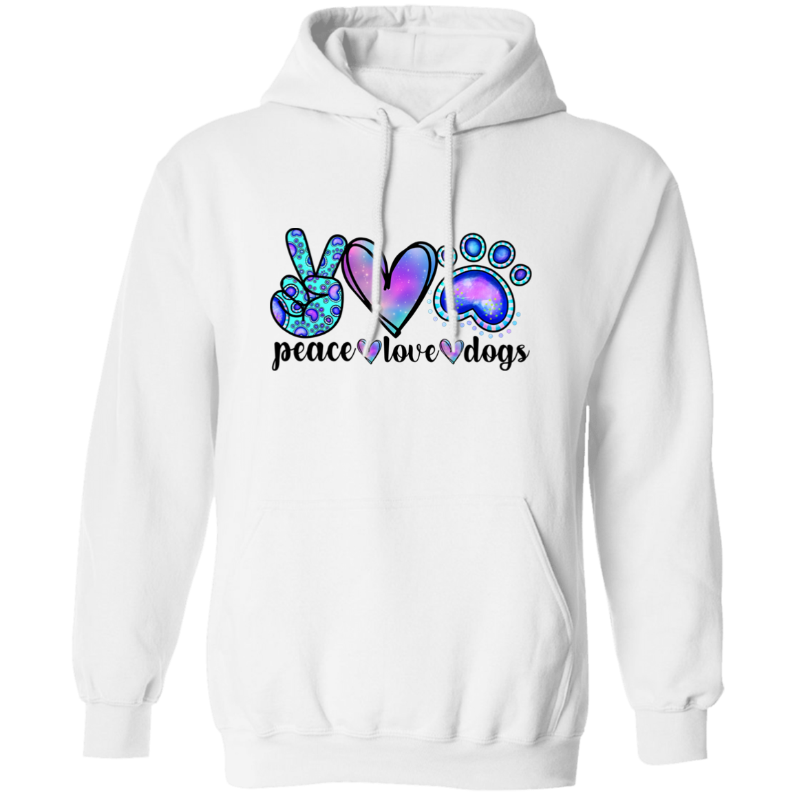 Peace Love Dogs Hoodie