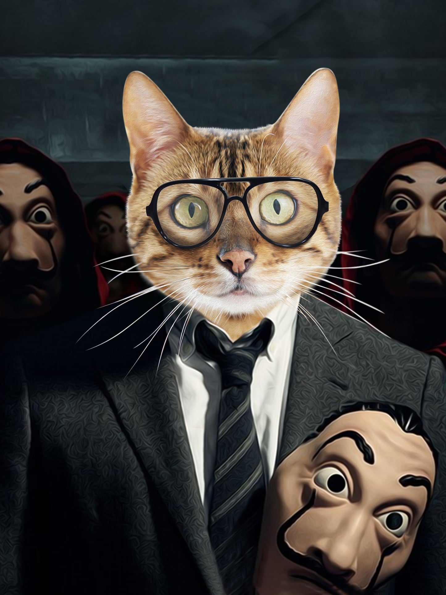 SEE YOUR BELOVED PROFESSOR CAT LEAD A HEIST ON CANVAS
